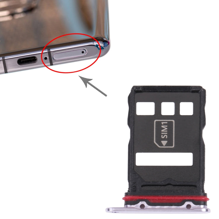 SIM Card Tray + NM Card Tray for Huawei P50 Pro (Pink) - Card Socket by PMc TechLife | Online Shopping South Africa | PMc TechLife | Buy Now Pay Later Mobicred