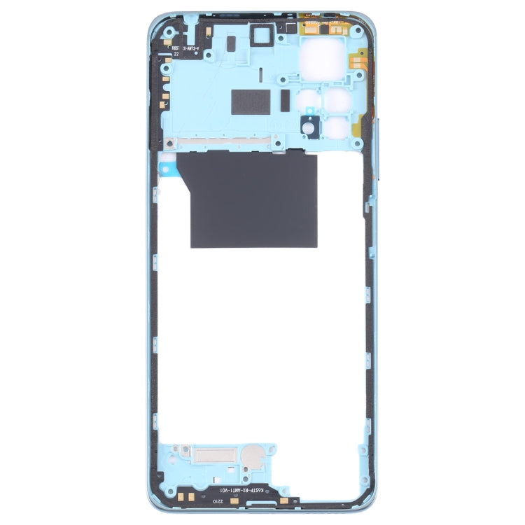 Middle Frame Bezel Plate for Xiaomi Poco X4 Pro 5G/Redmi Note 11E Pro(Blue) - Frame Bezel Plate by PMC Jewellery | Online Shopping South Africa | PMC Jewellery | Buy Now Pay Later Mobicred