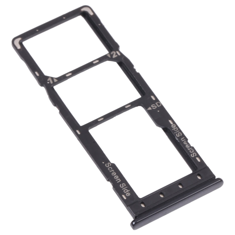 For Infinix S5 Lite X652B X652C SIM Card Tray + SIM Card Tray + Micro SD Card Tray (Black) - Card Tray by PMc TechLife | Online Shopping South Africa | PMc TechLife | Buy Now Pay Later Mobicred