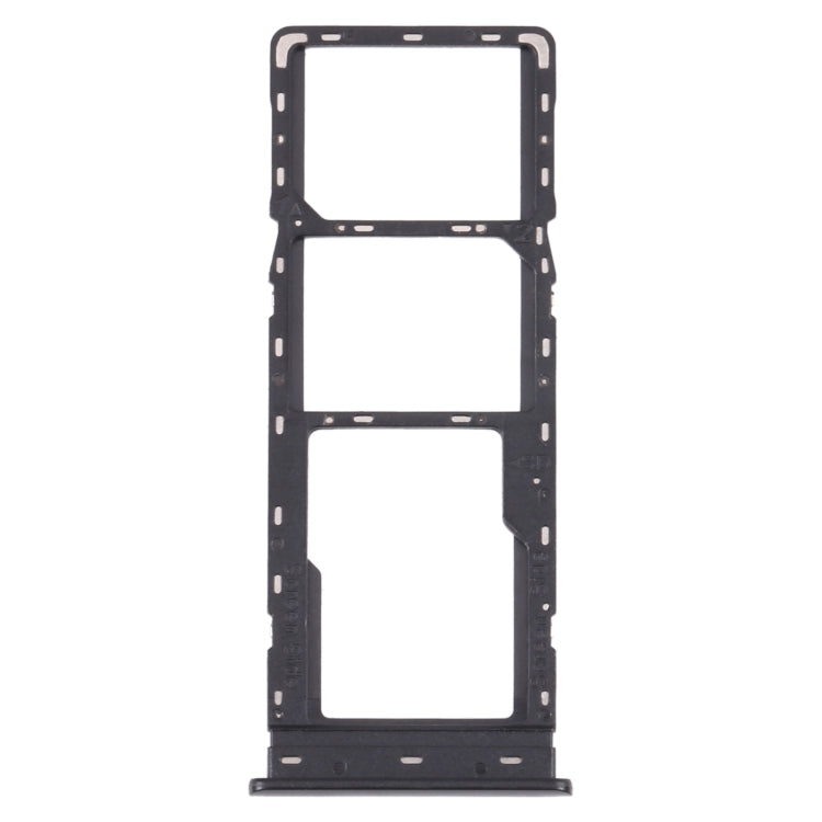 For Tecno Spark 4 Lite KC8S SIM Card Tray + SIM Card Tray + Micro SD Card Tray (Black) - free shipping - PMc TechLife - Order now!