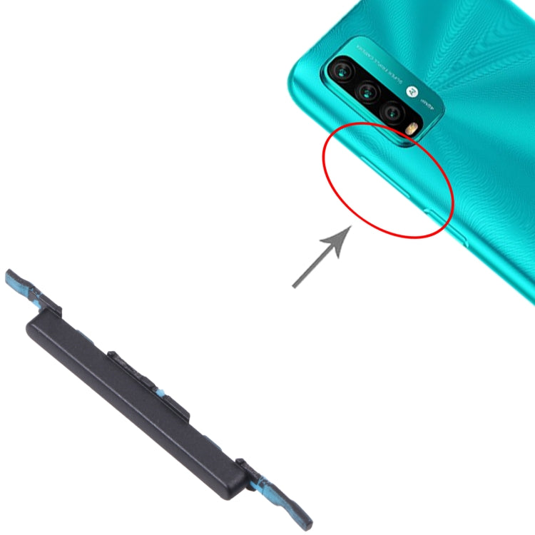 Volume Control Button for Xiaomi Redmi Note 9 4G/Redmi 9T/Redmi 9 Power (Black) - Home key & Side Key by PMc TechLife | Online Shopping South Africa | PMc TechLife | Buy Now Pay Later Mobicred