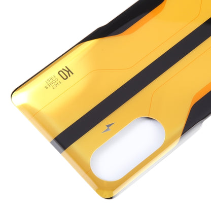 Glass Battery Back Cover for Xiaomi Redmi K40 Gaming(Yellow) - Back Cover by PMC Jewellery | Online Shopping South Africa | PMC Jewellery