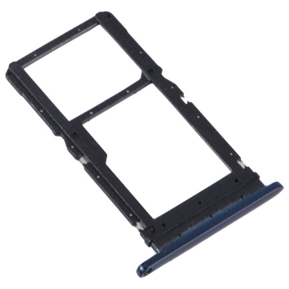 For Motorola Moto One Fusion Plus Original SIM Card Tray + Micro SD Card Tray (Blue) - Card Socket by PMC Jewellery | Online Shopping South Africa | PMC Jewellery