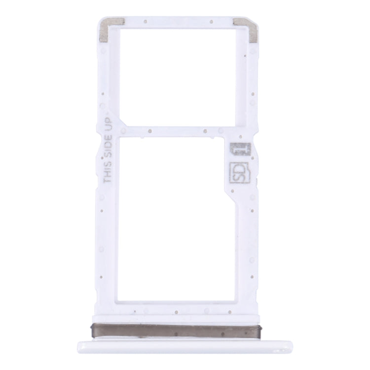 For Motorola Moto One Fusion Plus Original SIM Card Tray + Micro SD Card Tray (White) - Card Socket by PMC Jewellery | Online Shopping South Africa | PMC Jewellery