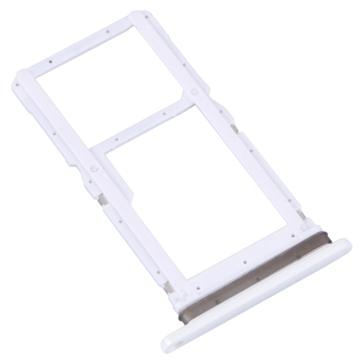 For Motorola Moto One Fusion Plus Original SIM Card Tray + Micro SD Card Tray (White) - Card Socket by PMC Jewellery | Online Shopping South Africa | PMC Jewellery