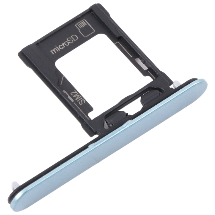 For Sony Xperia XZ1 Compact Original SIM Card Tray + Micro SD Card Tray (Blue) - Card Tray by PMC Jewellery | Online Shopping South Africa | PMC Jewellery