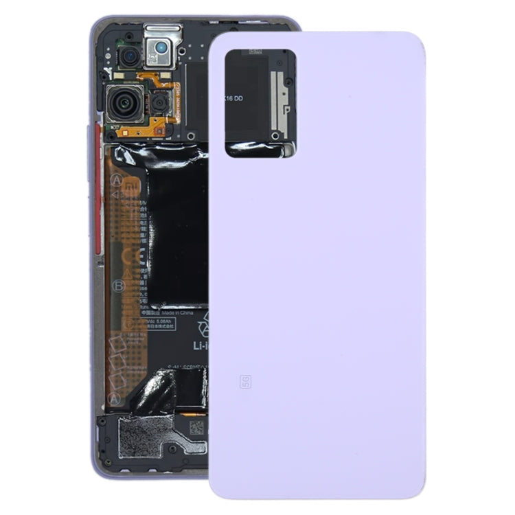 For Xiaomi 11i HyperCharge Glass Battery Back Cover(Purple) - Back Cover by PMC Jewellery | Online Shopping South Africa | PMC Jewellery