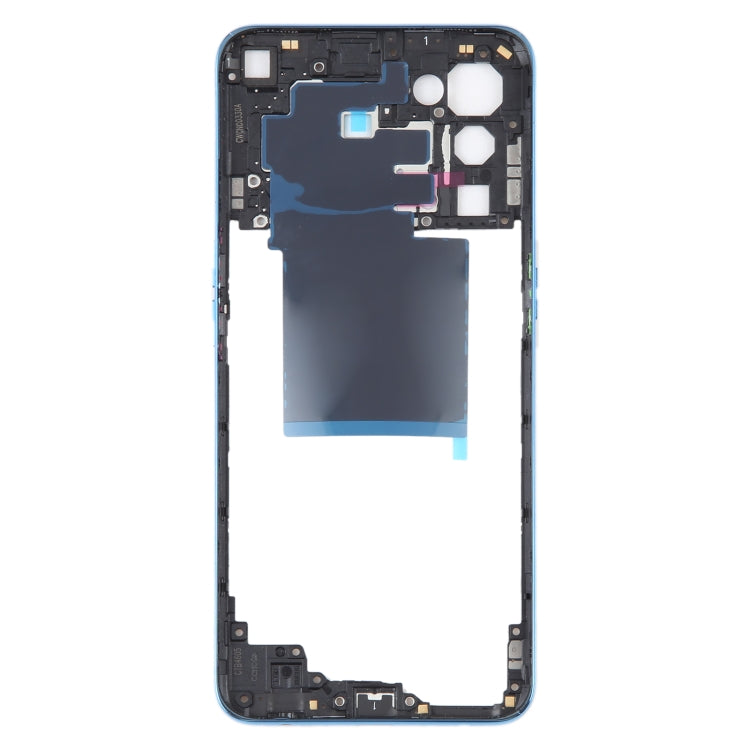 For OPPO Reno5 5G Original Middle Frame Bezel Plate (Blue) - Frame Bezel Plate by PMC Jewellery | Online Shopping South Africa | PMC Jewellery