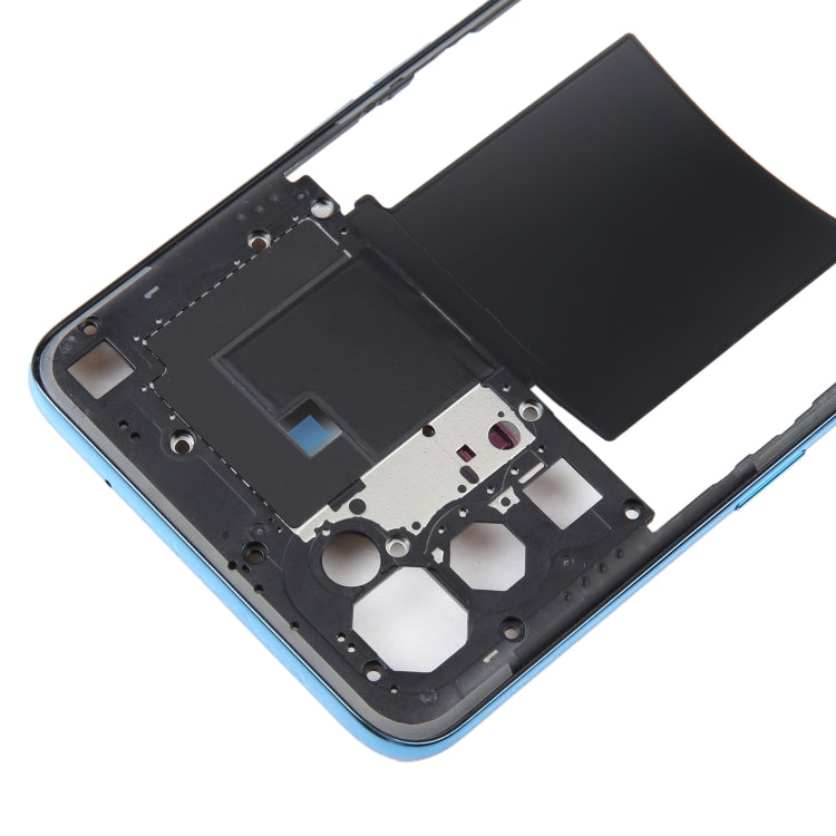 For OPPO Reno5 5G Original Middle Frame Bezel Plate (Blue) - Frame Bezel Plate by PMC Jewellery | Online Shopping South Africa | PMC Jewellery