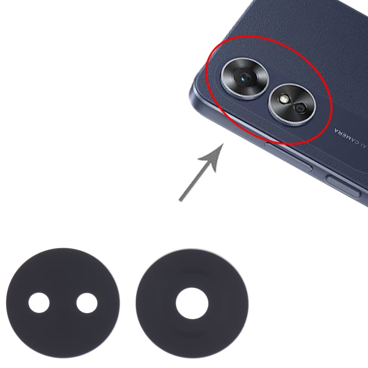 For OPPO A17 10pcs Original Back Camera Lens - Camera Series by PMC TechLife | Online Shopping South Africa | PMC TechLife