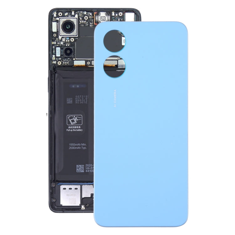 For OPPO A17 Original Battery Back Cover(Blue) - Back Cover by PMC Jewellery | Online Shopping South Africa | PMC Jewellery