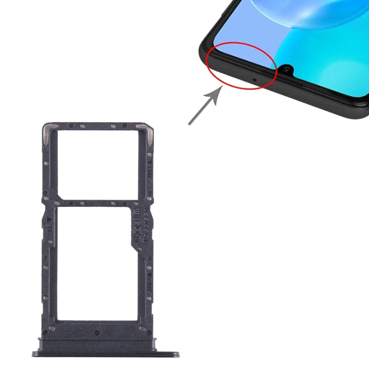 For Honor X5 Plus SIM + SIM / Micro SD Card Tray (Black) - Card Socket by PMc TechLife | Online Shopping South Africa | PMc TechLife | Buy Now Pay Later Mobicred