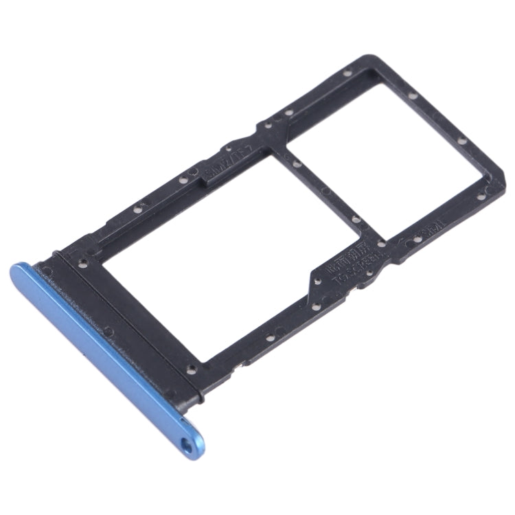 For Honor X7 SIM + SIM / Micro SD Card Tray (Blue) - Card Socket by PMC TechLife | Online Shopping South Africa | PMC TechLife