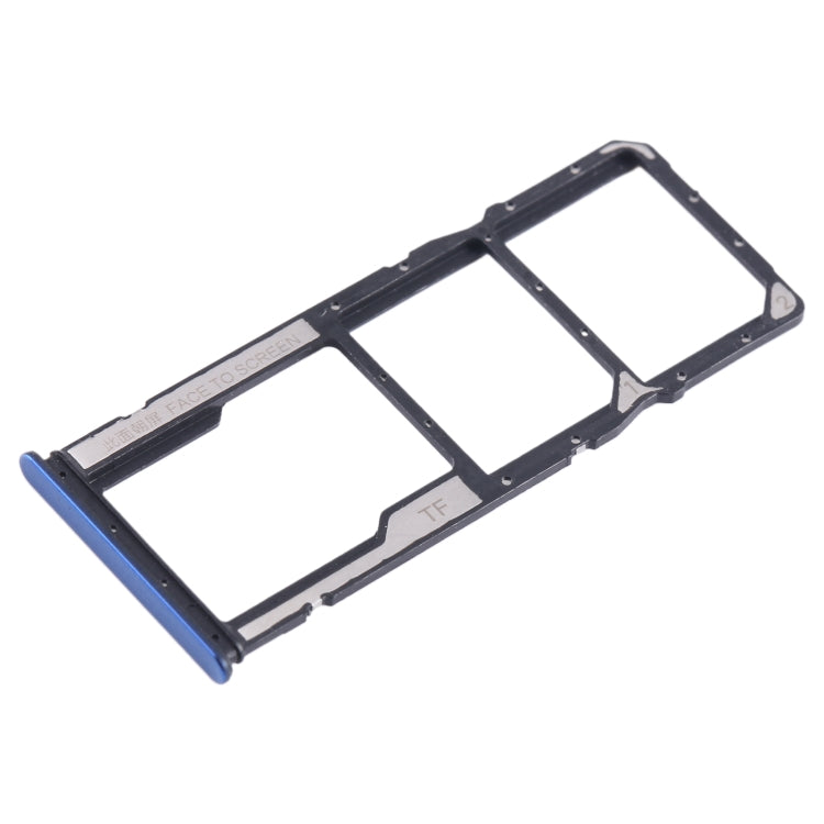 For Xiaomi Poco M4 Pro SIM Card Tray + SIM Card Tray + Micro SD Card Tray (Dark Blue) - Card Tray by PMC Jewellery | Online Shopping South Africa | PMC Jewellery