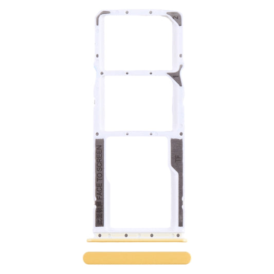 For Xiaomi Poco M4 Pro SIM Card Tray + SIM Card Tray + Micro SD Card Tray (Yellow) - Card Tray by PMC Jewellery | Online Shopping South Africa | PMC Jewellery