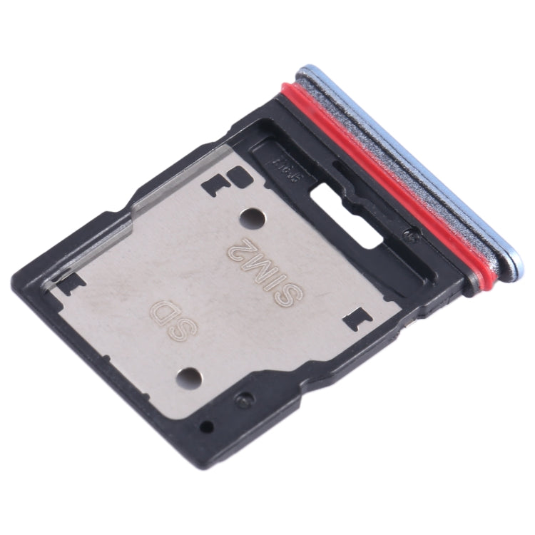 For Xiaomi Redmi Note 11T Pro SIM Card Tray + SIM Card Tray / Micro SD Card Tray (Blue) - Card Tray by PMC Jewellery | Online Shopping South Africa | PMC Jewellery