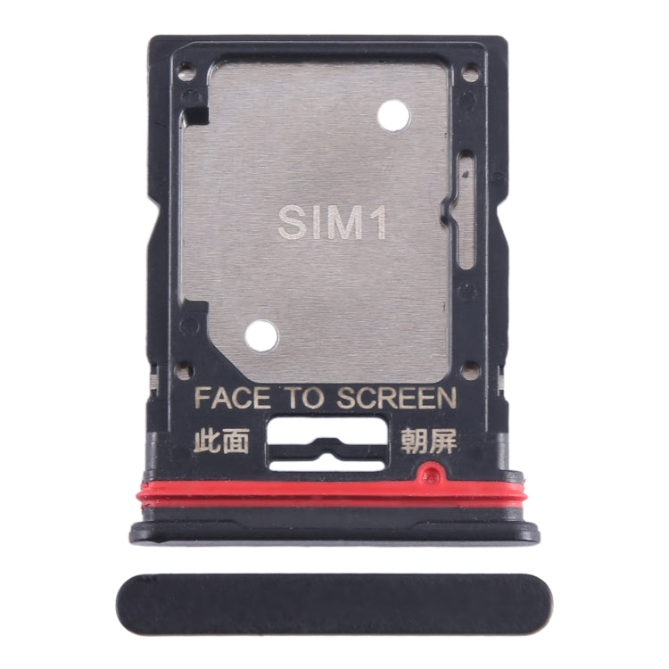 For Xiaomi Redmi Note 11T Pro+ SIM Card Tray + SIM Card Tray / Micro SD Card Tray (Black) - Card Tray by PMC Jewellery | Online Shopping South Africa | PMC Jewellery