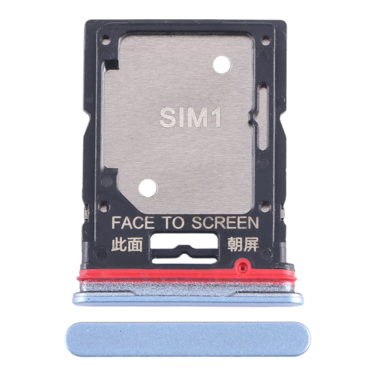 For Xiaomi Redmi Note 11T Pro+ SIM Card Tray + SIM Card Tray / Micro SD Card Tray (Blue) - Card Tray by PMC Jewellery | Online Shopping South Africa | PMC Jewellery