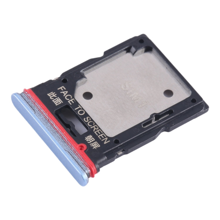 For Xiaomi Redmi Note 11T Pro+ SIM Card Tray + SIM Card Tray / Micro SD Card Tray (Blue) - Card Tray by PMC TechLife | Online Shopping South Africa | PMC TechLife