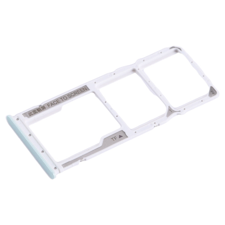 For Xiaomi Poco C55 SIM Card Tray + SIM Card Tray + Micro SD Card Tray (Green) - Card Tray by PMC Jewellery | Online Shopping South Africa | PMC Jewellery