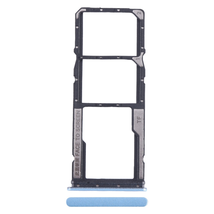 For Xiaomi Redmi Note 12s SIM Card Tray + SIM Card Tray + Micro SD Card Tray (Blue) - Card Tray by PMC Jewellery | Online Shopping South Africa | PMC Jewellery