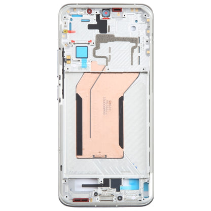 For Xiaomi 14 Original Front Housing LCD Frame Bezel Plate (Silver) - Frame Bezel Plate by PMC Jewellery | Online Shopping South Africa | PMC Jewellery