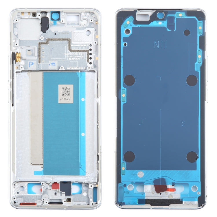 For Xiaomi Redmi K70 Original Front Housing LCD Frame Bezel Plate (White) - Frame Bezel Plate by PMC Jewellery | Online Shopping South Africa | PMC Jewellery