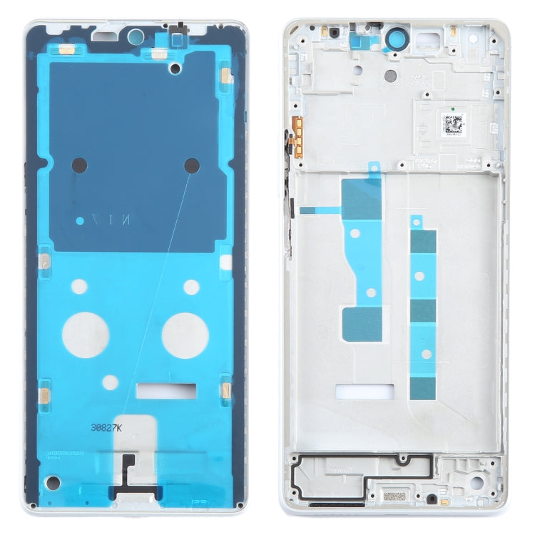 For Xiaomi Redmi Note 13 Original Front Housing LCD Frame Bezel Plate (White) - Frame Bezel Plate by PMC Jewellery | Online Shopping South Africa | PMC Jewellery