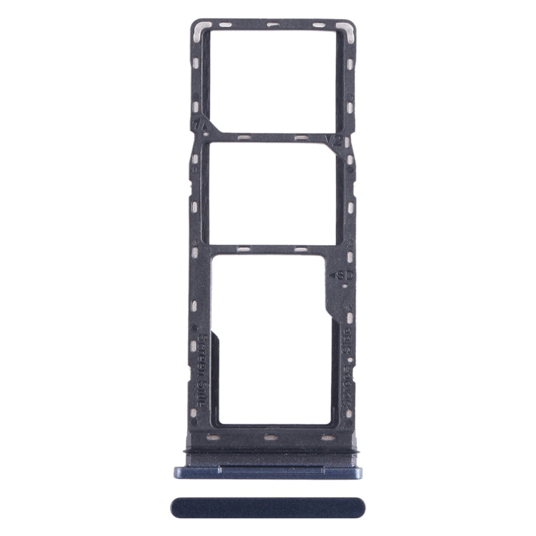 For Tecno Pova 2 SIM Card Tray + SIM Card Tray + Micro SD Card Tray (Dark Blue) - Card Tray by PMC TechLife | Online Shopping South Africa | PMC TechLife