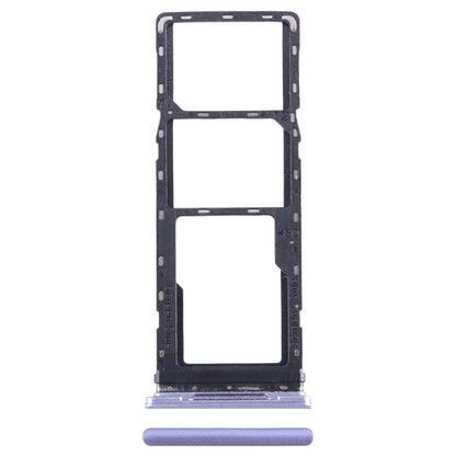 For Infinix Smart 6 X6511B SIM Card Tray + SIM Card Tray + Micro SD Card Tray (Purple) - Card Tray by PMC Jewellery | Online Shopping South Africa | PMC Jewellery