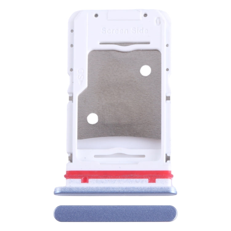 For Infinix Hot 20 5G X666 SIM Card Tray + SIM Card Tray + Micro SD Card Tray (Blue) - Card Tray by PMC Jewellery | Online Shopping South Africa | PMC Jewellery