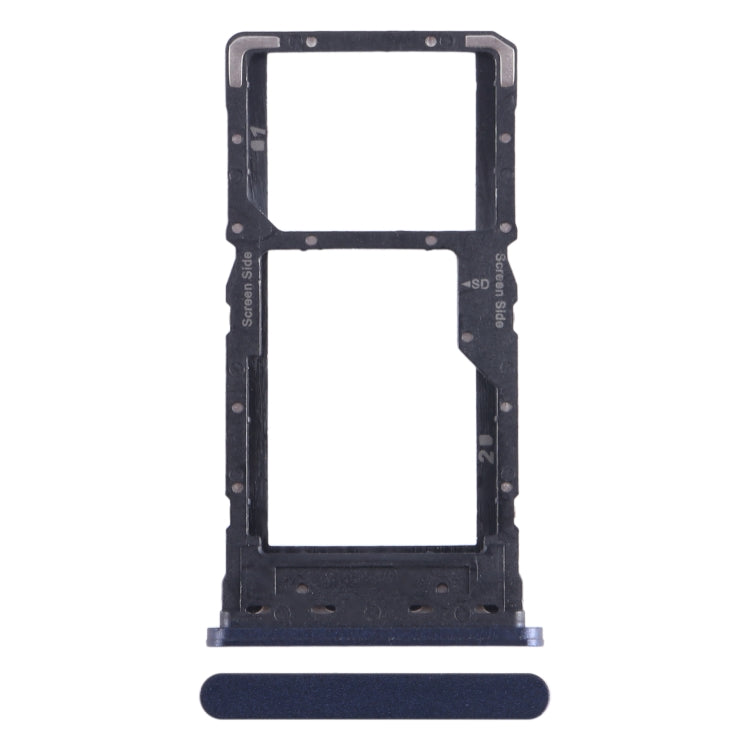 For Infinix Hot 11 2022 SIM Card Tray + SIM Card Tray / Micro SD Card Tray (Blue) - Card Tray by PMC Jewellery | Online Shopping South Africa | PMC Jewellery