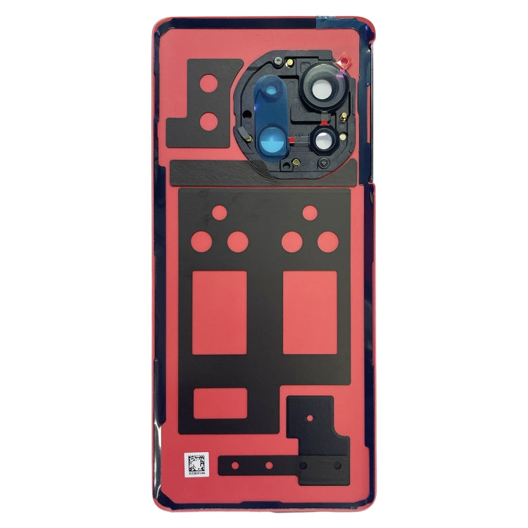For OnePlus 11R CPH2487 Battery Leather Back Cover(Red) - Back Cover by PMC TechLife | Online Shopping South Africa | PMC TechLife