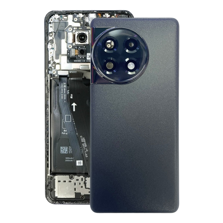For OnePlus ACE 2 PHK110 Battery Glass Back Cover(Black) - Back Cover by PMC TechLife | Online Shopping South Africa | PMC TechLife