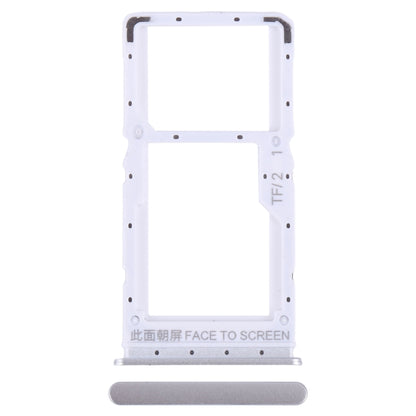 For Xiaomi Redmi Note 12 5G SIM Card Tray + SIM / Micro SD Card Tray (Silver) - Card Tray by PMC Jewellery | Online Shopping South Africa | PMC Jewellery