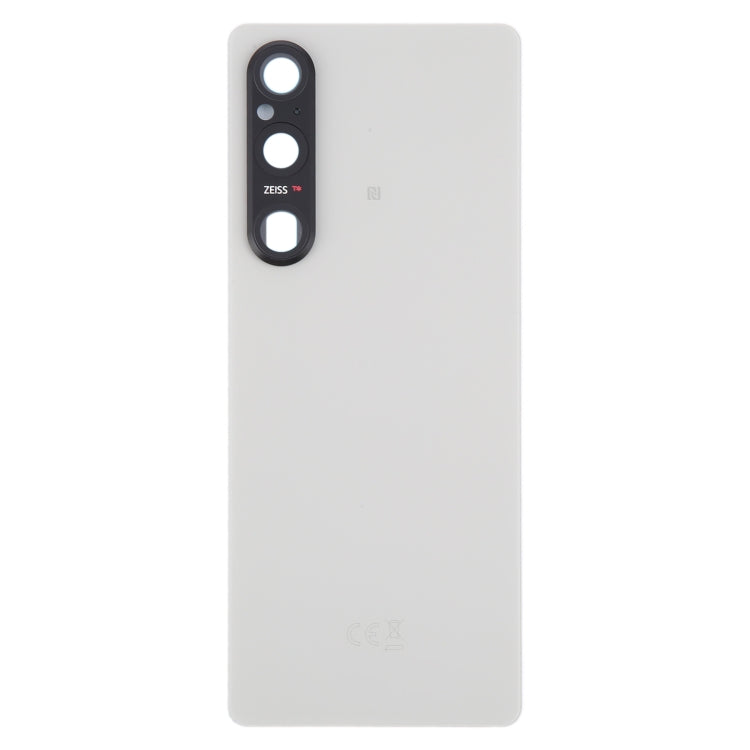 For Sony Xperia 1 V Original Battery Back Cover with Camera Lens Cover(Silver) - Back Cover by PMC Jewellery | Online Shopping South Africa | PMC Jewellery