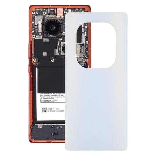 For Tecno Phantom X2 Pro AD9 Original Battery Back Cover(White) - Back Cover by PMC Jewellery | Online Shopping South Africa | PMC Jewellery