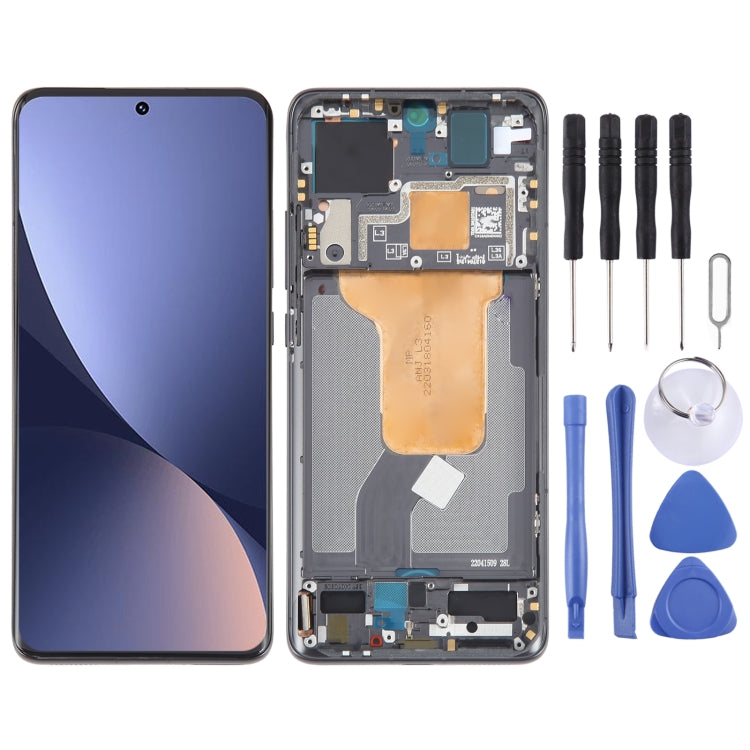 For Xiaomi 12S Original AMOLED Material LCD Screen Digitizer Full Assembly with Frame (Black) - LCD Screen by PMC Jewellery | Online Shopping South Africa | PMC Jewellery