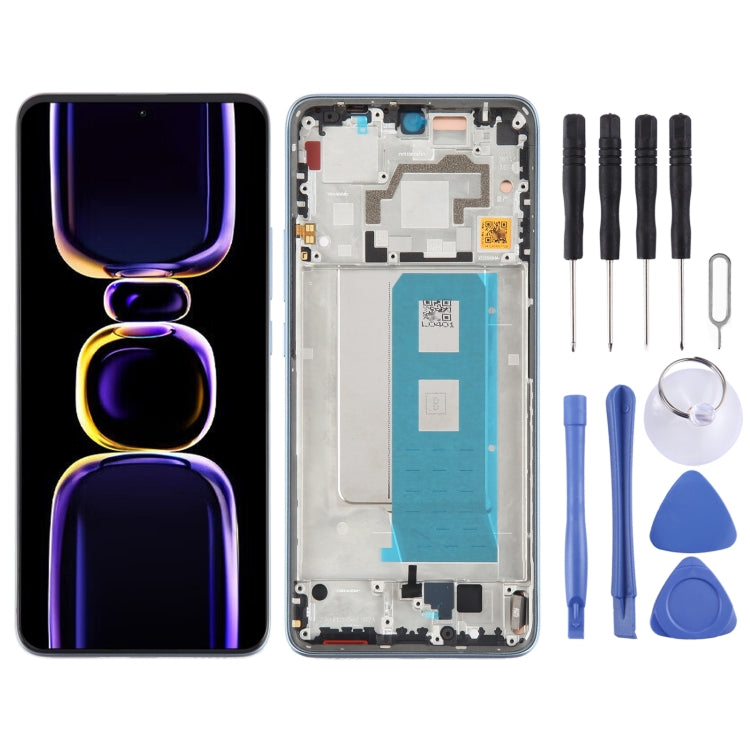 For Xiaomi Redmi K60 Pro Original OLED Material LCD Screen Digitizer Full Assembly with Frame (Blue) - LCD Screen by PMC Jewellery | Online Shopping South Africa | PMC Jewellery