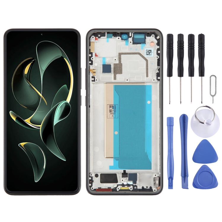 For Xiaomi Redmi K60 Ultra Original AMOLED Material LCD Screen Digitizer Full Assembly with Frame (Black) - LCD Screen by PMC TechLife | Online Shopping South Africa | PMC TechLife