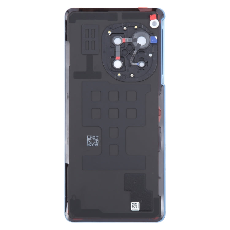 For OnePlus 12R CPH2609 CPH2585 Original Glass Battery Back Cover with Camera Lens(Blue) - Back Cover by PMC Jewellery | Online Shopping South Africa | PMC Jewellery | Buy Now Pay Later Mobicred