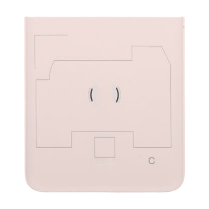 For Motorola Razr 40 Original Lower Part Battery Back Cover(Pink) - Back Cover by PMC Jewellery | Online Shopping South Africa | PMC Jewellery | Buy Now Pay Later Mobicred