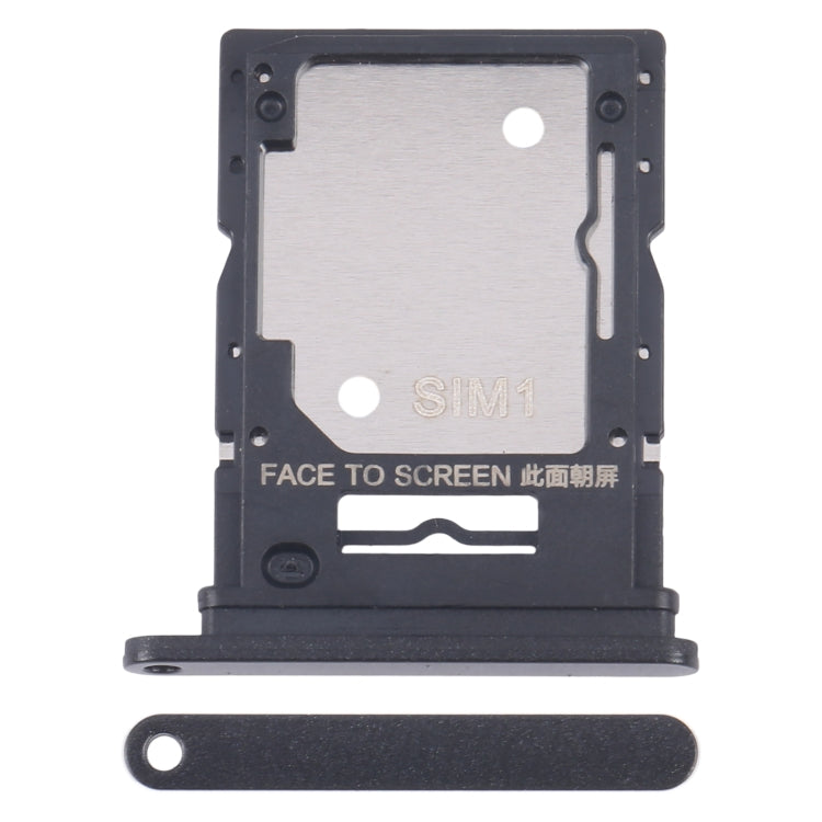 For Xiaomi Redmi Note 13 4G Original SIM Card Tray + SIM / Micro SD Card Tray (Black) - free shipping - PMC Jewellery - Order now!