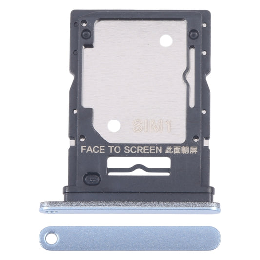 For Xiaomi Redmi 13 4G Original SIM Card Tray + SIM / Micro SD Card Tray (Blue) - Card Tray by PMC Jewellery | Online Shopping South Africa | PMC Jewellery | Buy Now Pay Later Mobicred