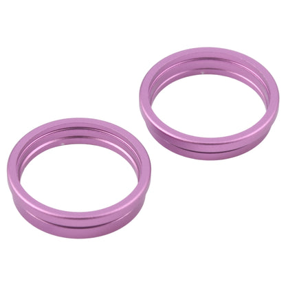 For iPhone 16 Plus 2pcs/set Rear Camera Glass Lens Metal Outside Protector Hoop Ring (Purple) -  by PMC Jewellery | Online Shopping South Africa | PMC Jewellery | Buy Now Pay Later Mobicred