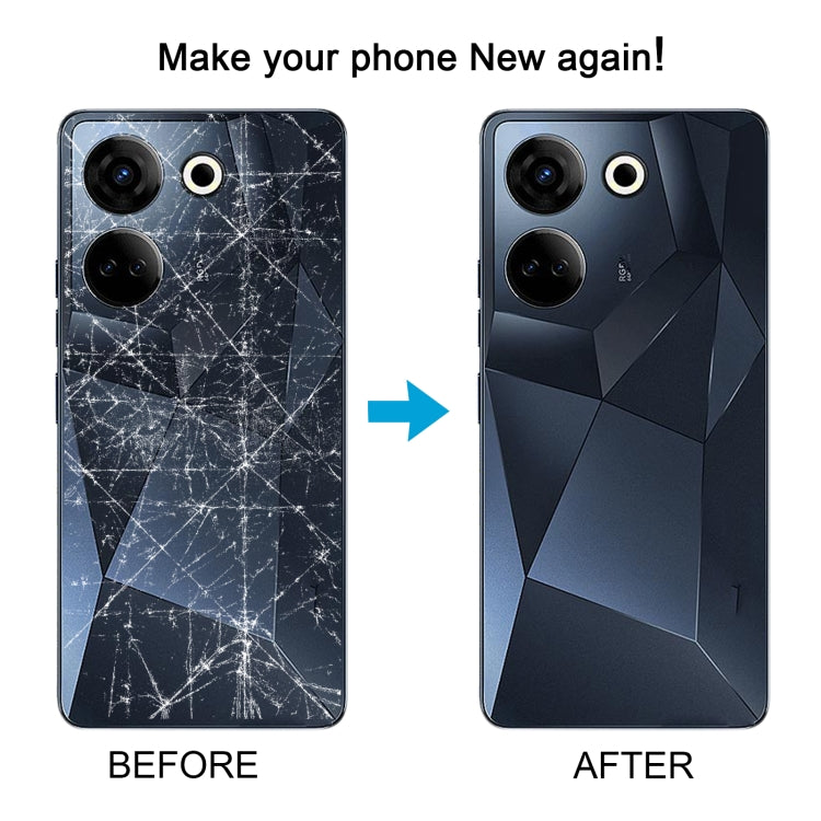 For Tecno Camon 20 Pro Original Battery Back Cover(White) - Back Cover by PMC TechLife | Online Shopping South Africa | PMC TechLife | Buy Now Pay Later Mobicred