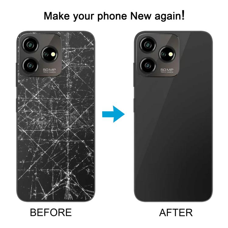 For ZTE Axon 50 Lite 8050 Glass Battery Back Cover(Purple) - For ZTE by PMc TechLife | Online Shopping South Africa | PMc TechLife | Buy Now Pay Later Mobicred