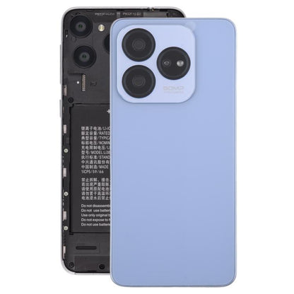 For ZTE Axon 60 Lite Z2356 Glass Battery Back Cover with Middle Frame / Camera Lens Cover(Purple) - For ZTE by PMC Jewellery | Online Shopping South Africa | PMC Jewellery | Buy Now Pay Later Mobicred