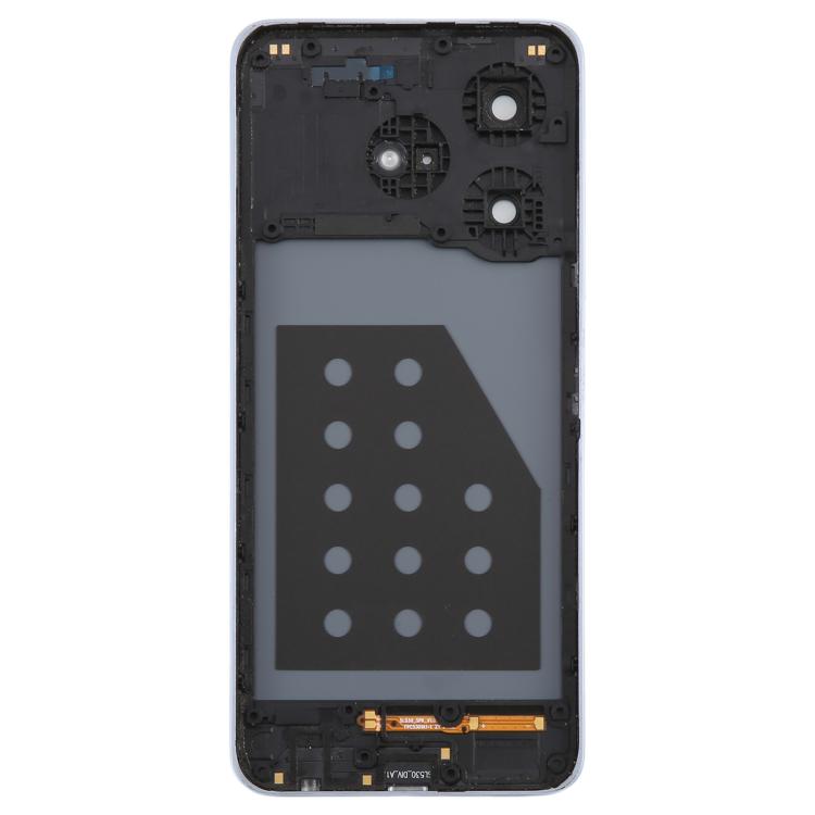 For ZTE Axon 60 Lite Z2356 Glass Battery Back Cover with Middle Frame / Camera Lens Cover(Purple) - For ZTE by PMC Jewellery | Online Shopping South Africa | PMC Jewellery | Buy Now Pay Later Mobicred