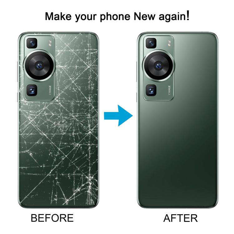 For Huawei P60 Pro Battery Back Cover with Camera Lens Cover(Purple) - Back Cover by PMc TechLife | Online Shopping South Africa | PMc TechLife | Buy Now Pay Later Mobicred